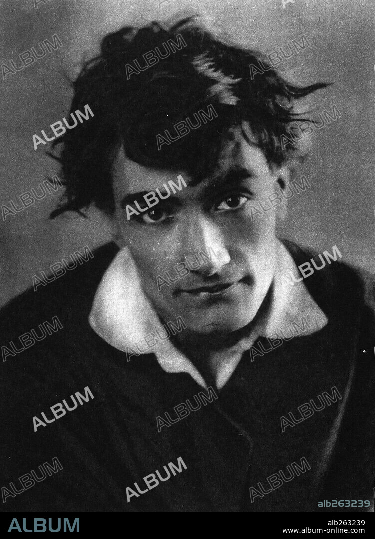 ANTONIN ARTAUD in GRAZIELLA, 1926, directed by MARCEL VANDAL. Copyright Les Films Marcel Vandal et Charles Delac.