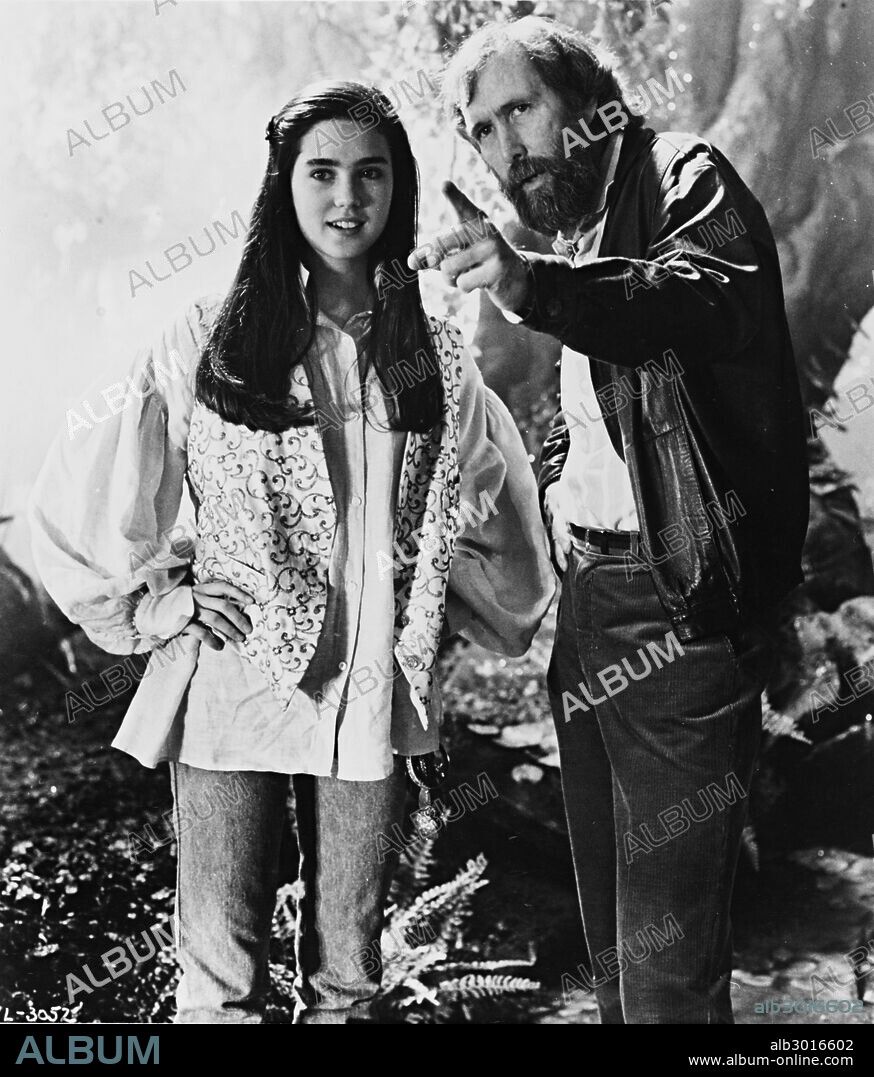 JENNIFER CONNELLY y JIM HENSON en DENTRO DEL LABERINTO, 1986 (LABYRINTH), dirigida por JIM HENSON. Copyright TRISTAR PICTURES.