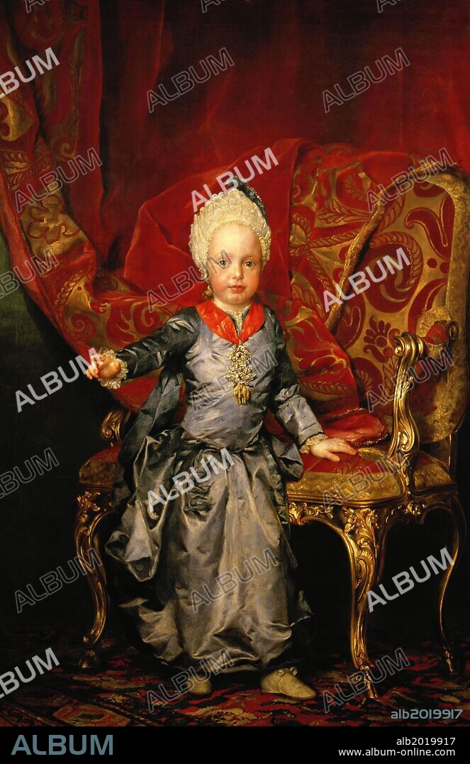 ANTON RAPHAEL MENGS. Anton Rafael Mengs / 'Francis II, Holy Roman Emperor', 1770, Oil on canvas, 144 x 97 cm, P02191.