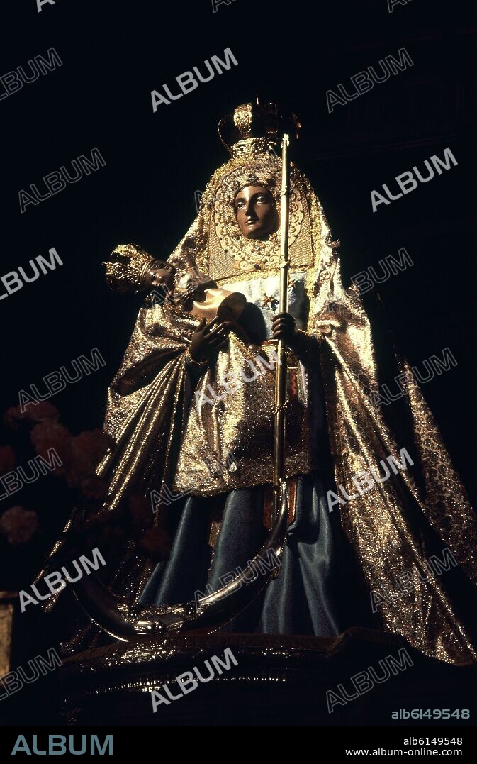 FERNANDO ESTÉVEZ. IMAGEN DE LA VIRGEN DE LA CANDELARIA.