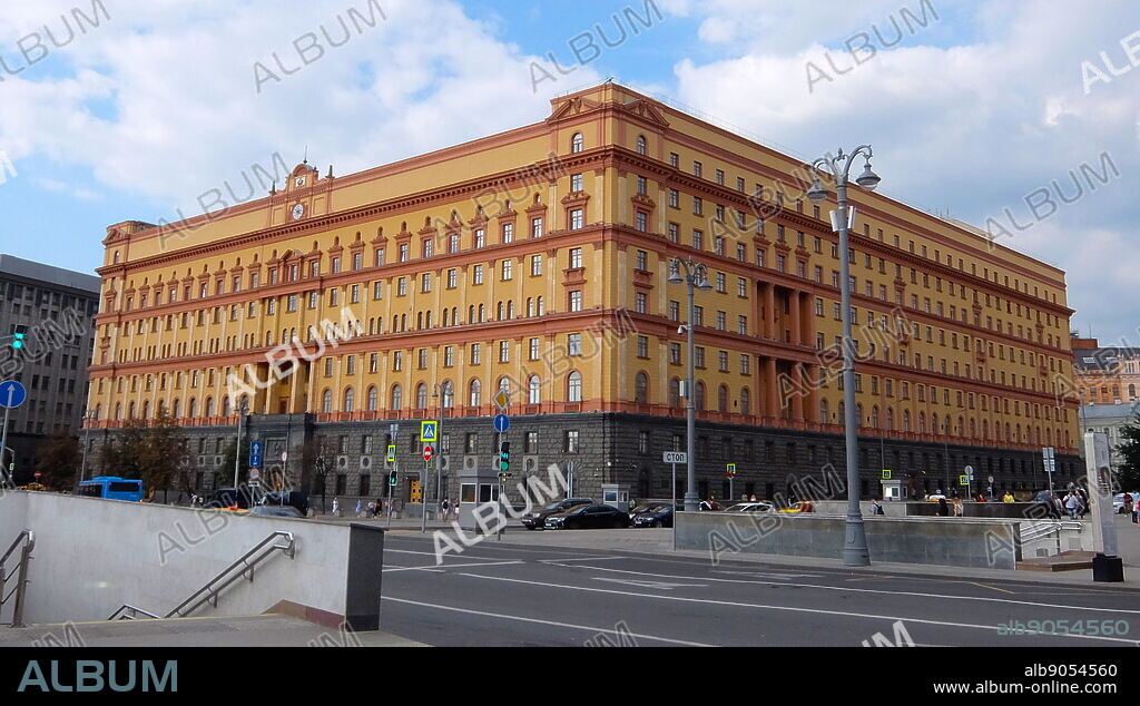 Lubyanka is the name for the headquarters of the FSB and affiliated prison on Lubyanka Square in Meshchansky District of Moscow, Russia. It is a large Neo-Baroque building with a facade of yellow brick designed by Alexander V. Ivanov in 1897 and augmented by Aleksey Shchusev from 1940 to 1947. It was previously the national headquarters of the KGB; Soviet hammers and sickles can still be seen on the building's facade.