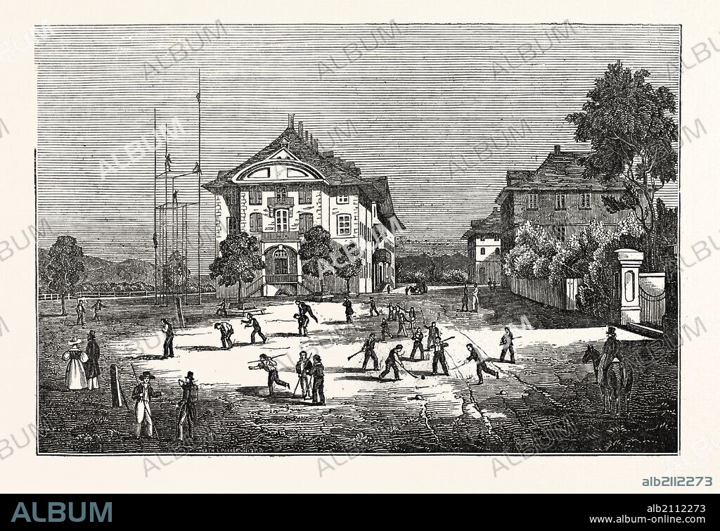 M. FELLENBERG'S CHIEF SCHOOL AT HOFWYL. Philipp Emanuel von Fellenberg (27 June 1771 21 November 1844) was a Swiss educationalist and agronomist. Switzerland.