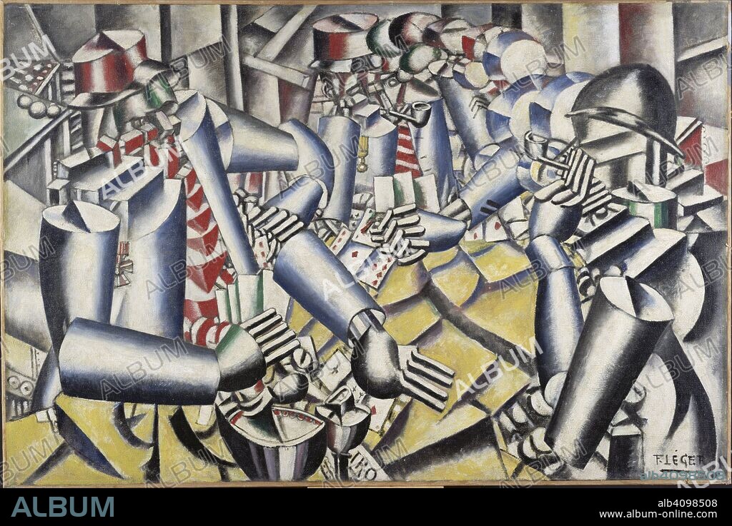 FERNAND LEGER. La partie de cartes (Soldiers playing cards).