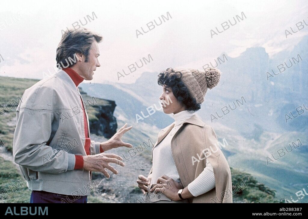 CLINT EASTWOOD and VONETTA McGEE in THE EIGER SANCTION, 1975, directed by CLINT EASTWOOD. Copyright M.G.M/UNITED ARTIST.