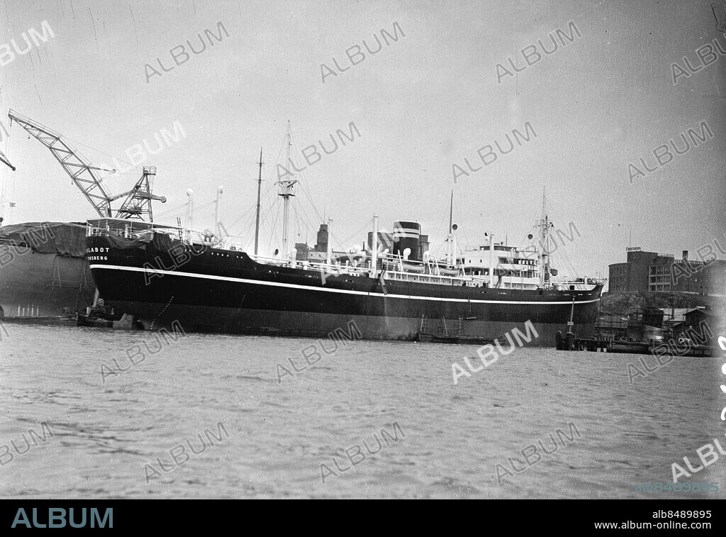 Göteborg November 1946. Eriksbergs Varv Fartyget Talabot. Foto: Kamerareportage *** Local Caption *** GP nov1946_3833. KAMERAREPORTAGE.