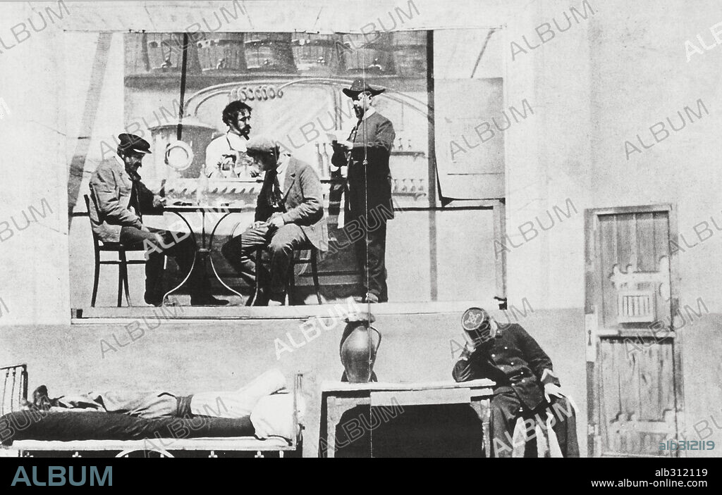 HISTOIRE D'UN CRIME, 1901, réalisé par FERDINAND ZECCA. "La historia de un crimen", una de las primeras producciones importantes de la compañía Pathé.