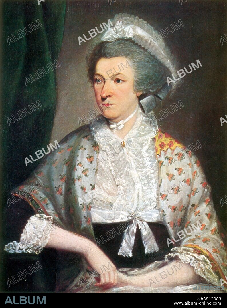 Abigail Smith Adams (November 22, 1744 - October 28, 1818) was the wife of John Adams, the first Vice President, and second President, of the United States, and the mother of John Quincy Adams, the sixth President of the United States. Her life is one of the most documented of the first ladies. She is remembered for the many letters she wrote to her husband while he stayed in Philadelphia, Pennsylvania, during the Continental Congresses. John frequently sought the advice of Abigail on many matters, and their letters are filled with intellectual discussions on government and politics. The letters serve as eyewitness accounts of the American Revolutionary War home front. She died in 1818 of typhoid fever. She was 73 years old, exactly two weeks shy of her 74th birthday. Painting attributed to Ralph Earl or to Mather Brown.