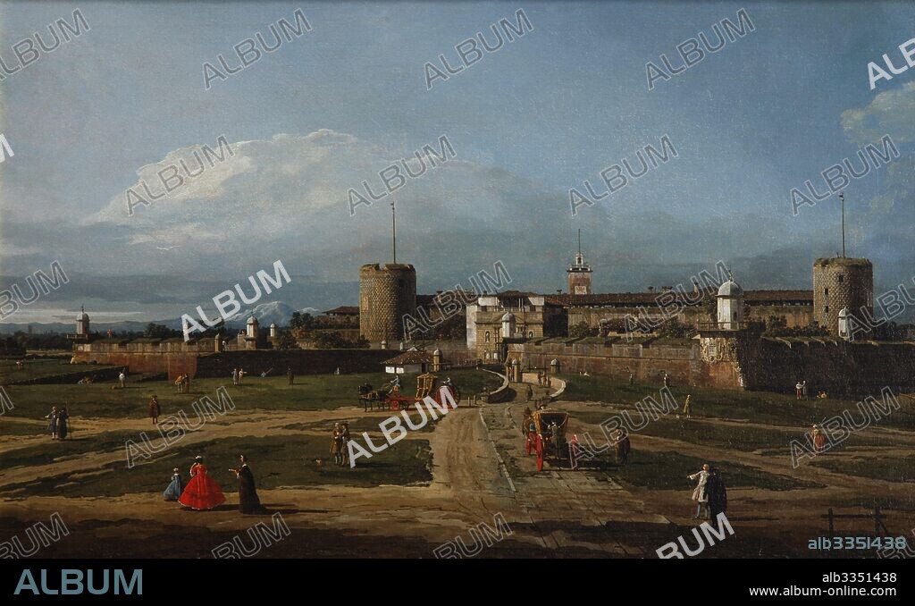 BERNARDO BELLOTTO. Castello Sforzesco in Milan.