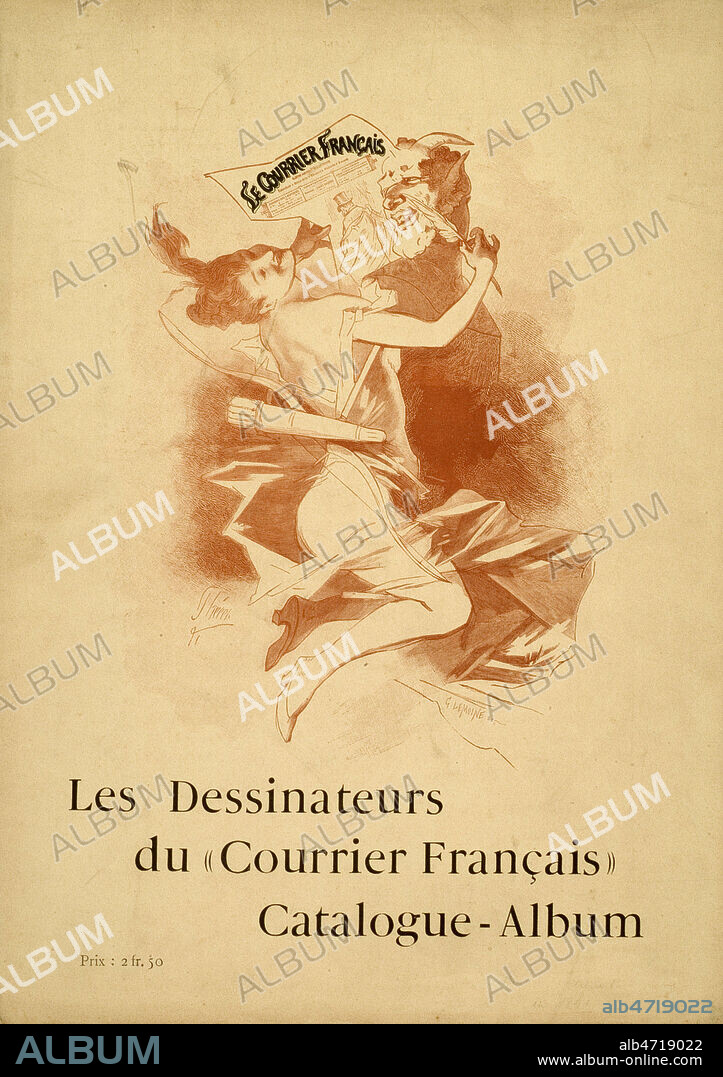 Les dessinateurs du Courrier francais. Catalogue Album, 25/03/1891. Illustration de Jules CHERET (1836-1932). Credit : Collection KHARBINE-TAPABOR.