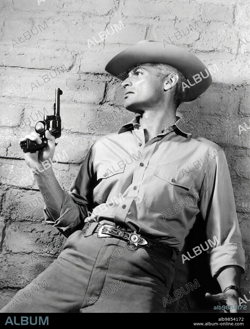 JEFF CHANDLER in MAN IN THE SHADOW, 1957, unter der Regie von JACK ARNOLD. Copyright UNIVERSAL PICTURES.