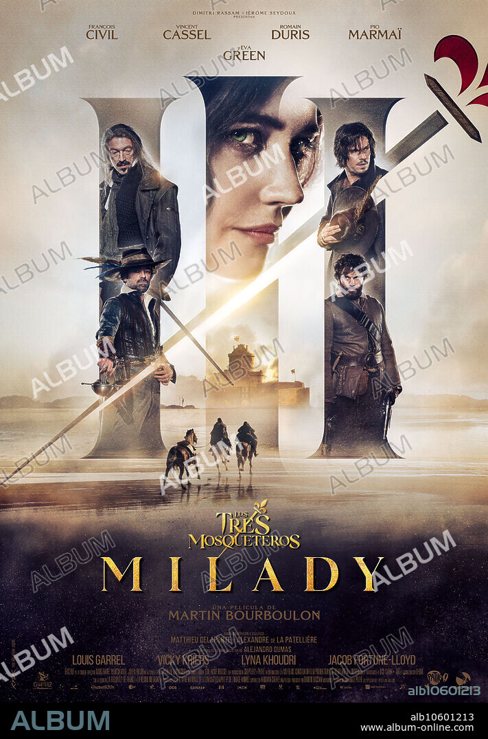 Affiche de LES TROIS MOUSQUETAIRES: MILADY, 2023, réalisé par MARTIN BOURBOULON. Copyright Pathé, Chapter 2, Constantin Film, M6 Films, Radar Films.
