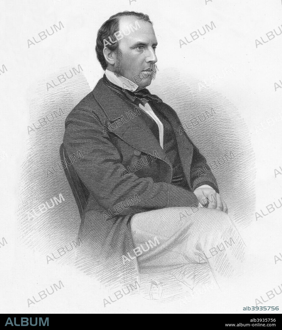 'Right Hon. Viscount Canning.', 1859. Charles John Canning, 1st Earl Canning was an English statesman and Governor-General of India during the Indian Rebellion of 1857. From The History of England Div XIV by David Hume & Tobias Smollett. [Virtue & Co., London, 1859].