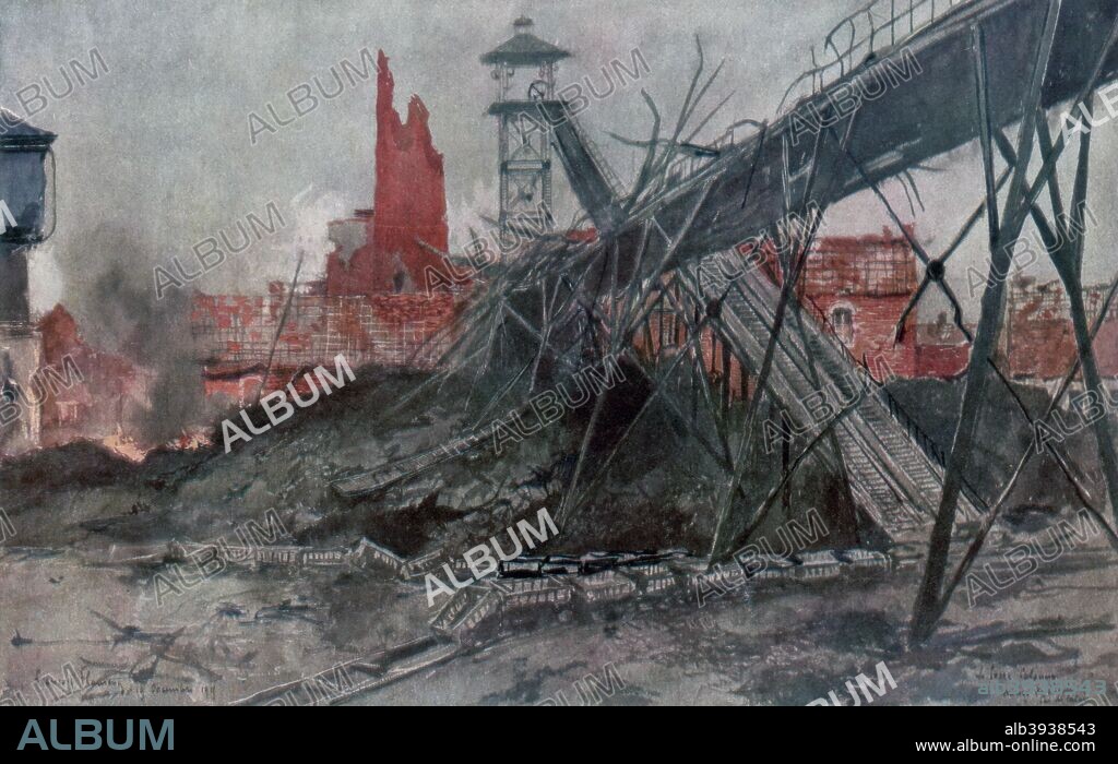 'The Mines of Liévin: Calonne Pit', Artois, France, World War I, 1915.