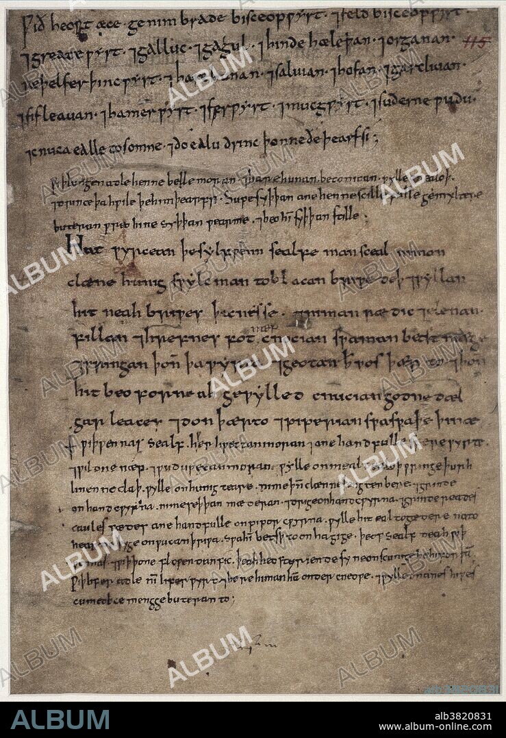 Anglo-Saxon Medical Manuscript, 11th Century