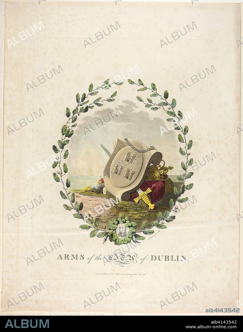 Dublin. James Malton; English, 1761-1803. Date: 1792. Dimensions: 425 × 315 mm (plate); 547 × 420 mm (sheet). Hand-colored aquatint in black on ivory wove paper. Origin: England.