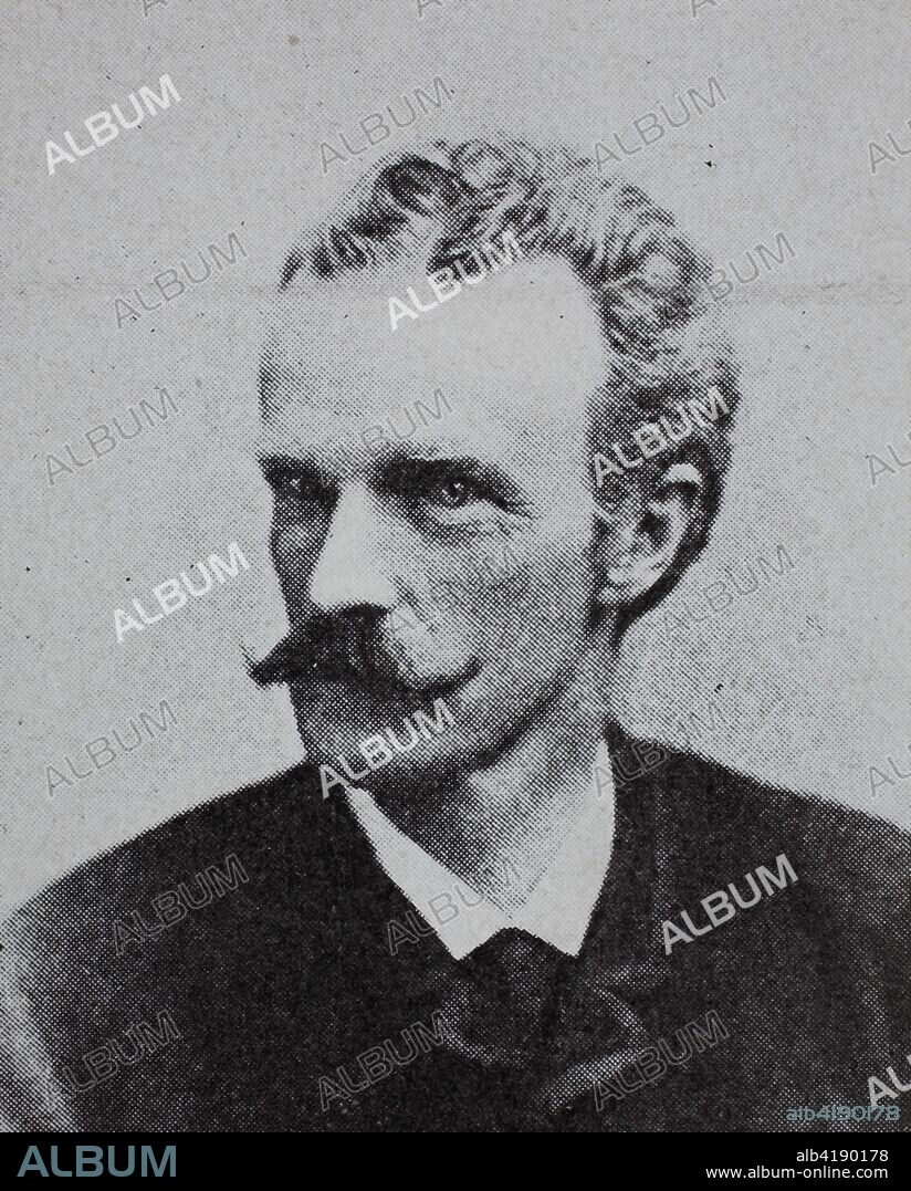 Duke Karl-Theodor in Bavaria, 1839 - 1909, member of the House of Wittelsbach and a professional oculist, historical image or illustration, published 1890, digital improved.