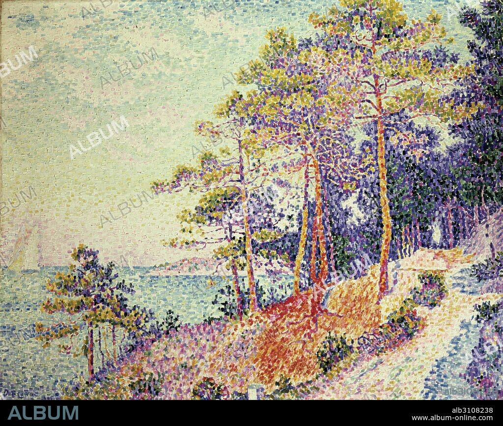 PAUL SIGNAC. Saint Tropez: El sendero de la aduana.