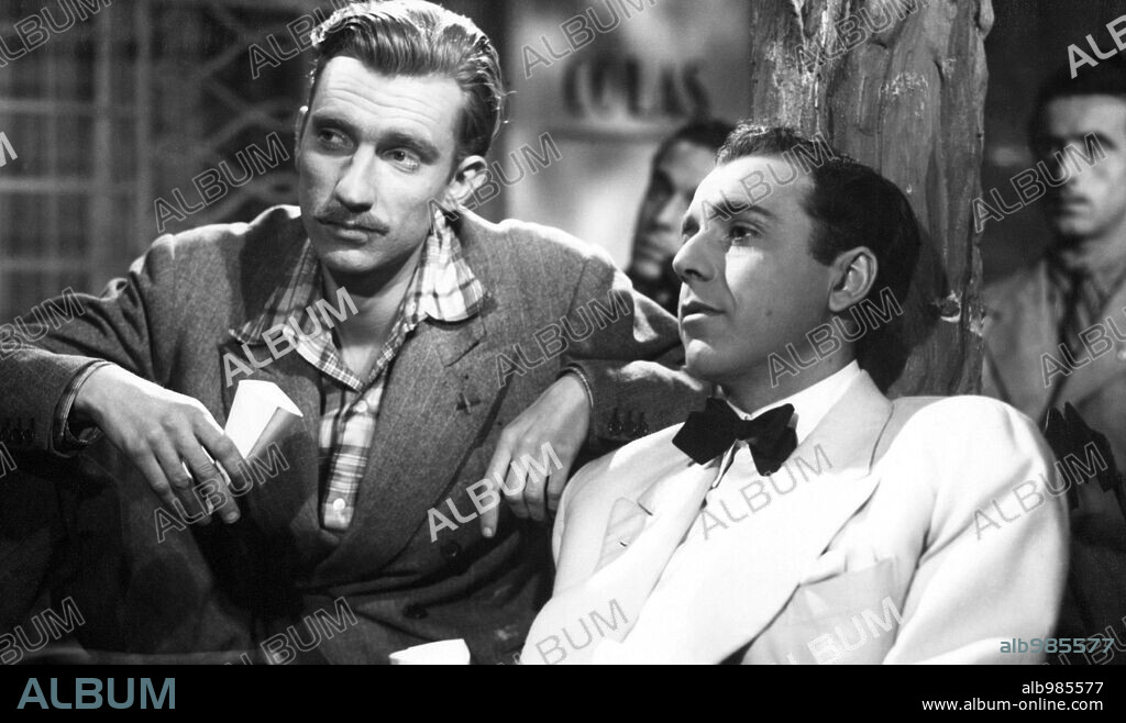 FERNANDO FERNAN GOMEZ y FERNANDO REY en LA PROXIMA VEZ QUE VIVAMOS, 1946, dirigida por ENRIQUE GOMEZ. Copyright FIGARO FILMS.