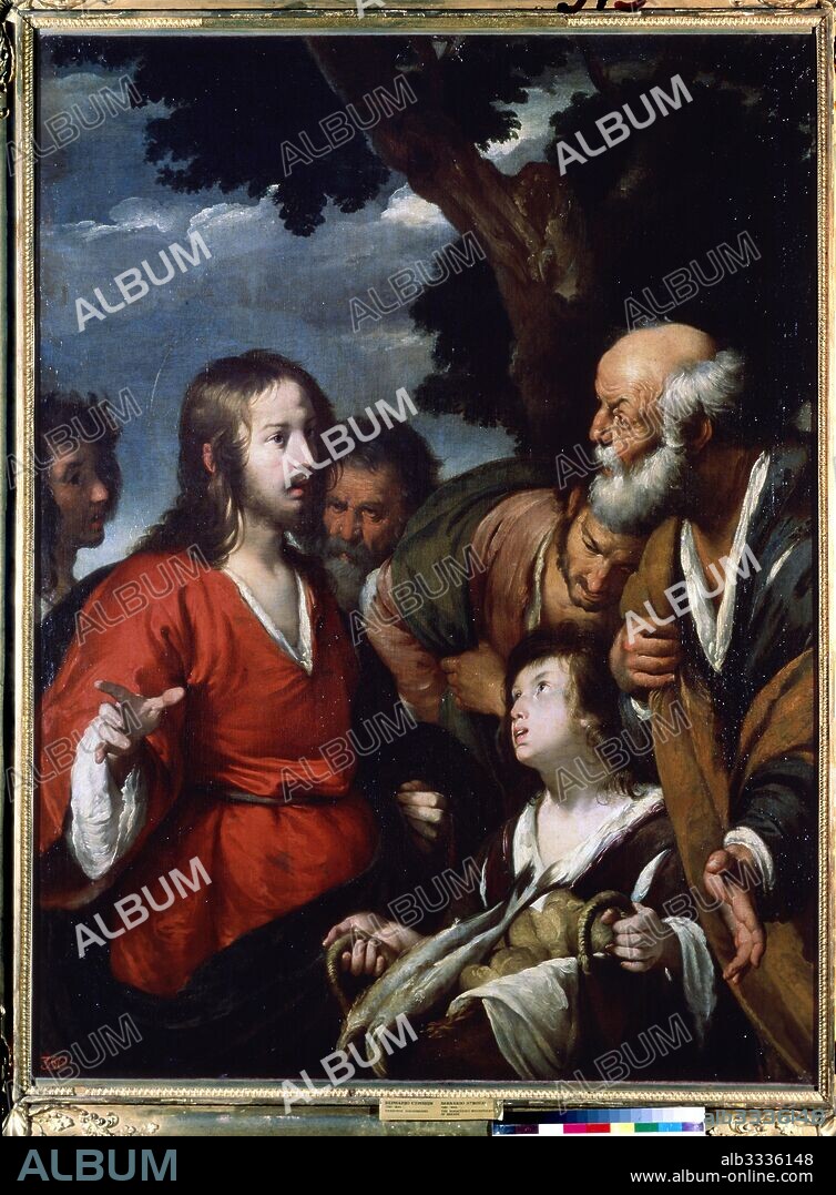 BERNARDO STROZZI. The Miracle of the Five Loaves and Two Fishes.