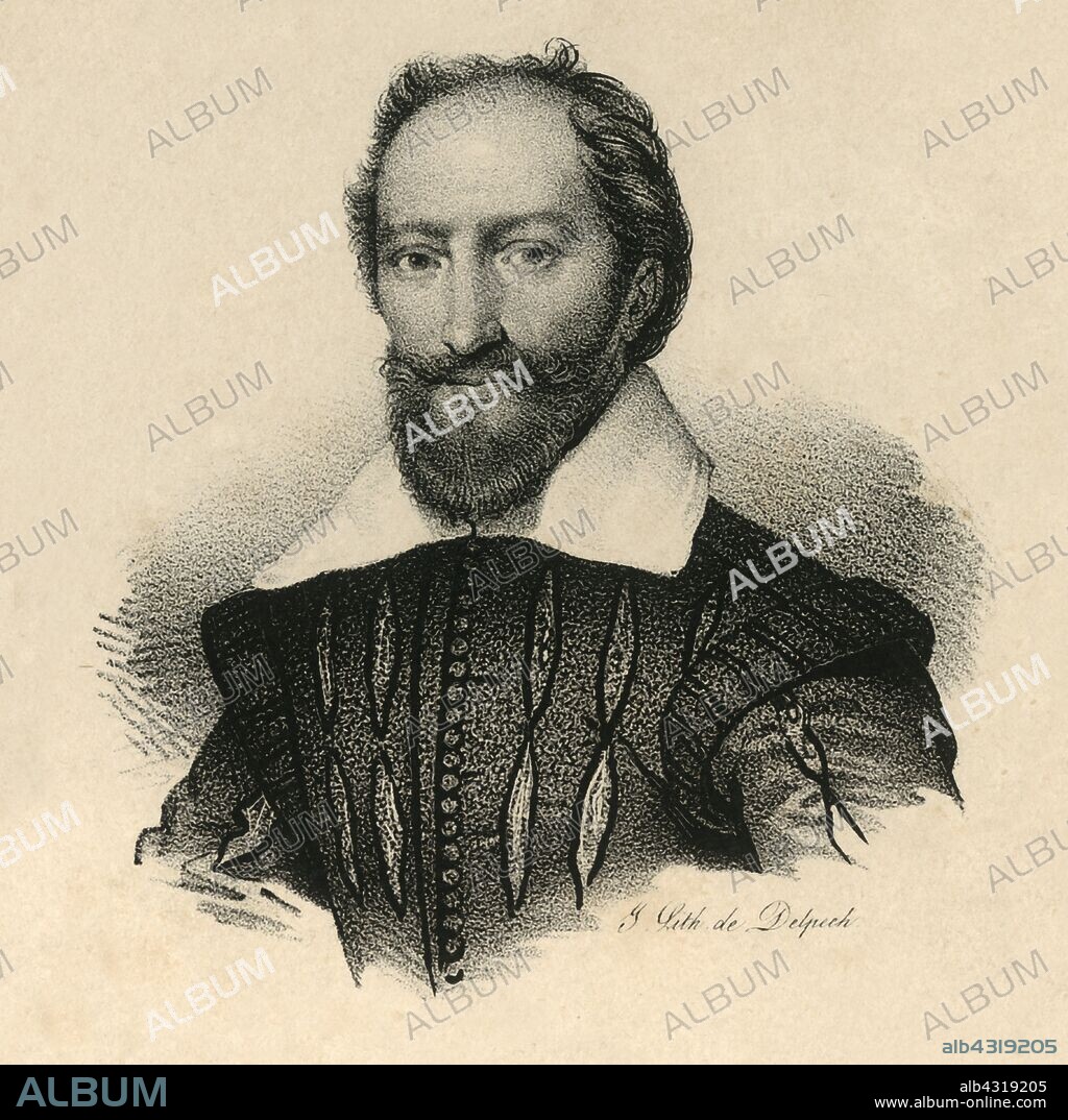 FRANCOIS-SERAPHIN DELPECH. 'Sully', (1560-1641), c1830. Maximilien de Bethune (1560-1641) nobleman, soldier and statesman who assisted king Henry IV in the rule of France, building an administrative system with new techniques. From "Lith de Delpech". [Delpech, Paris].