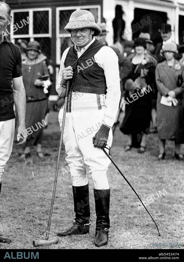 The Life Of Winston Churchill -- Winston Churchill, in costume for House of Commons side, who defeated the House of Lords at Pole at Ranelagh, on July 18, 1925.Pictures illustrating some of the outstanding events in the life of the Prime Minister, Mr. Winston Churchill, who has been soldier, statesman and author in his long and varied career. February 26, 1952.
