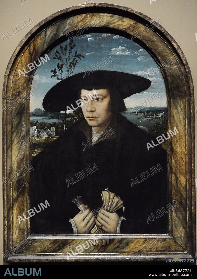 Holanda, siglo XVI. Retrato de un hombre, 1520. Museo Wallraf-Richartz. Colonia. Alemania.