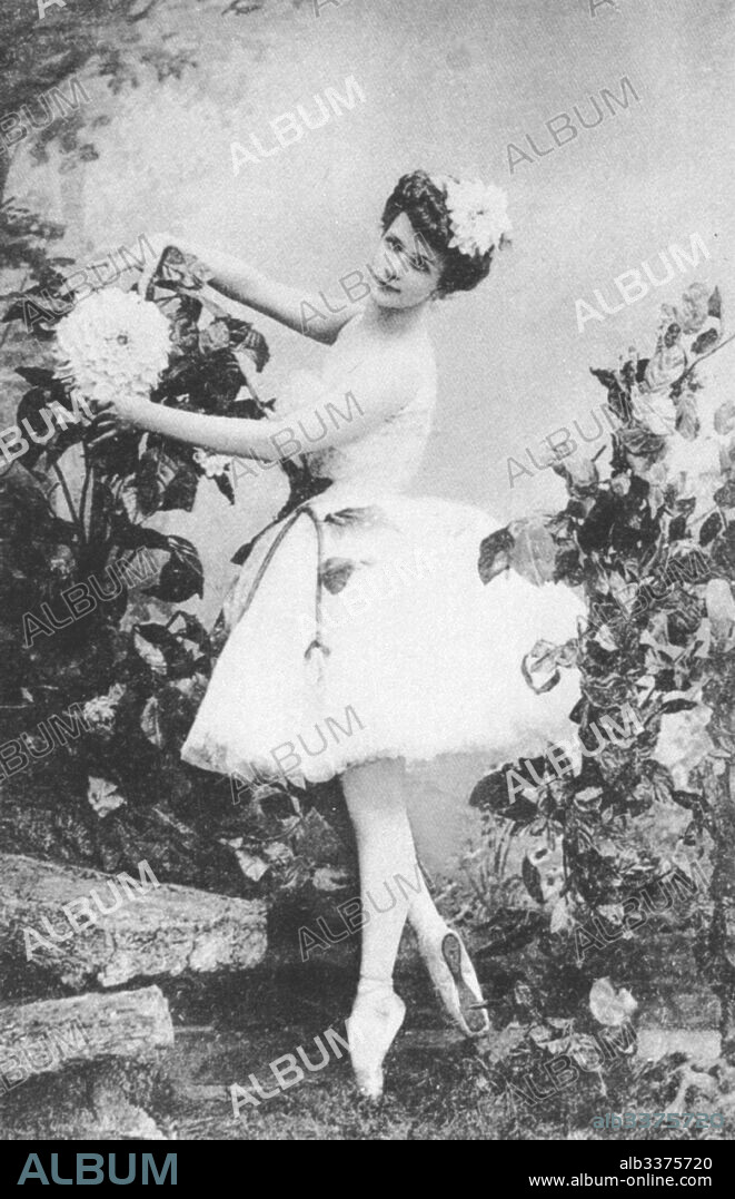 ANONYMOUS. Russian ballerina Lyubov Yegorova (1880-1972) in Ballet "The Blue Dahlia" by C. Pugni.