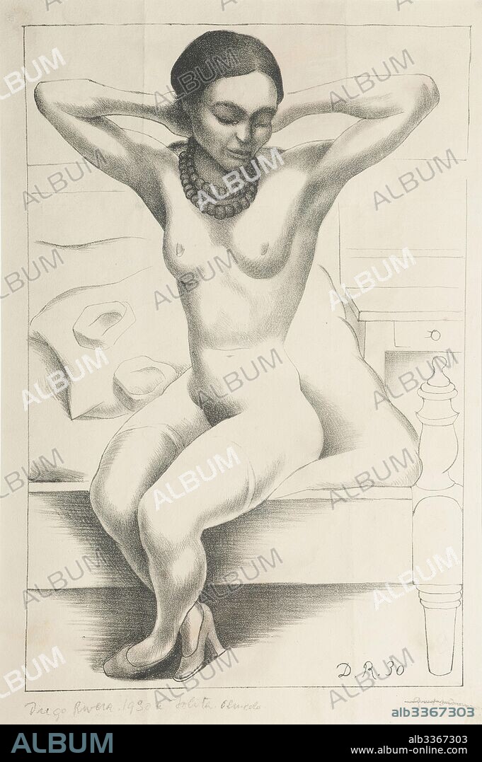 DIEGO-MARIA RIVERA. Nude portrait of Frida Kahlo.