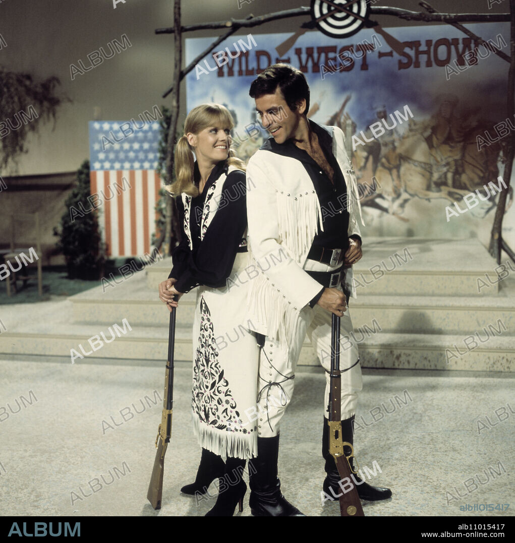 HEIDI BRÜHL and BELA ERNY present a musical interlude from 'Annie Get Your Gun' in the ZDF program 'Recognize the Melody' (1970s).