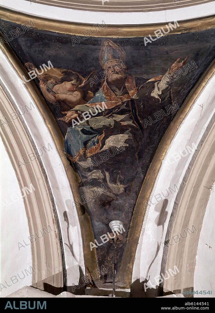 FRANCISCO DE GOYA. PECHINA DE LA CUPULA DE LA ERMITA DE LA VIRGEN DE LA FUENTE EN MUEL - SAN JERONIMO - 1771.