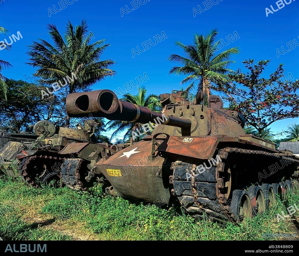 M48 tank from the U.S. Army, Hue, Provinz Thua Thien-Hue, Vietnam