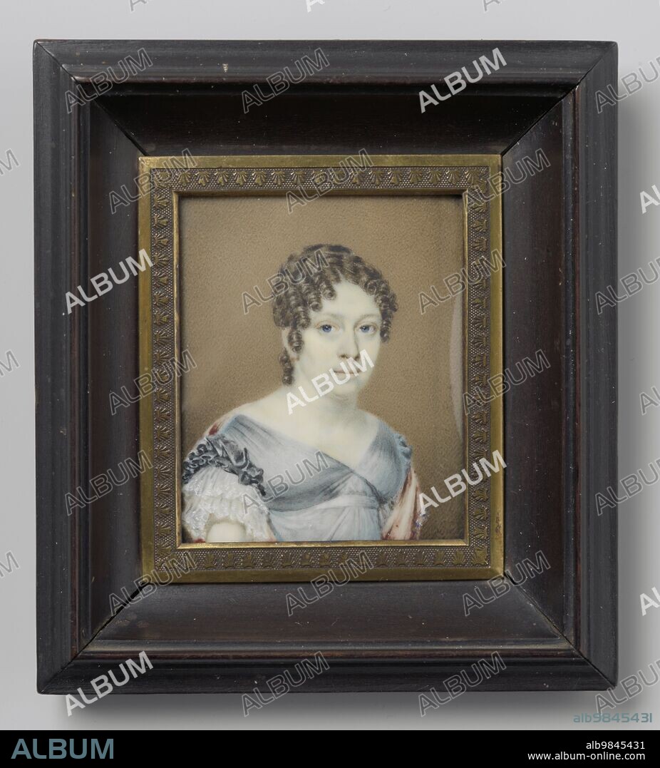 JOSEPH CHARLES DE HAEN. Portrait of a Woman, 1790-1836. Miniature.