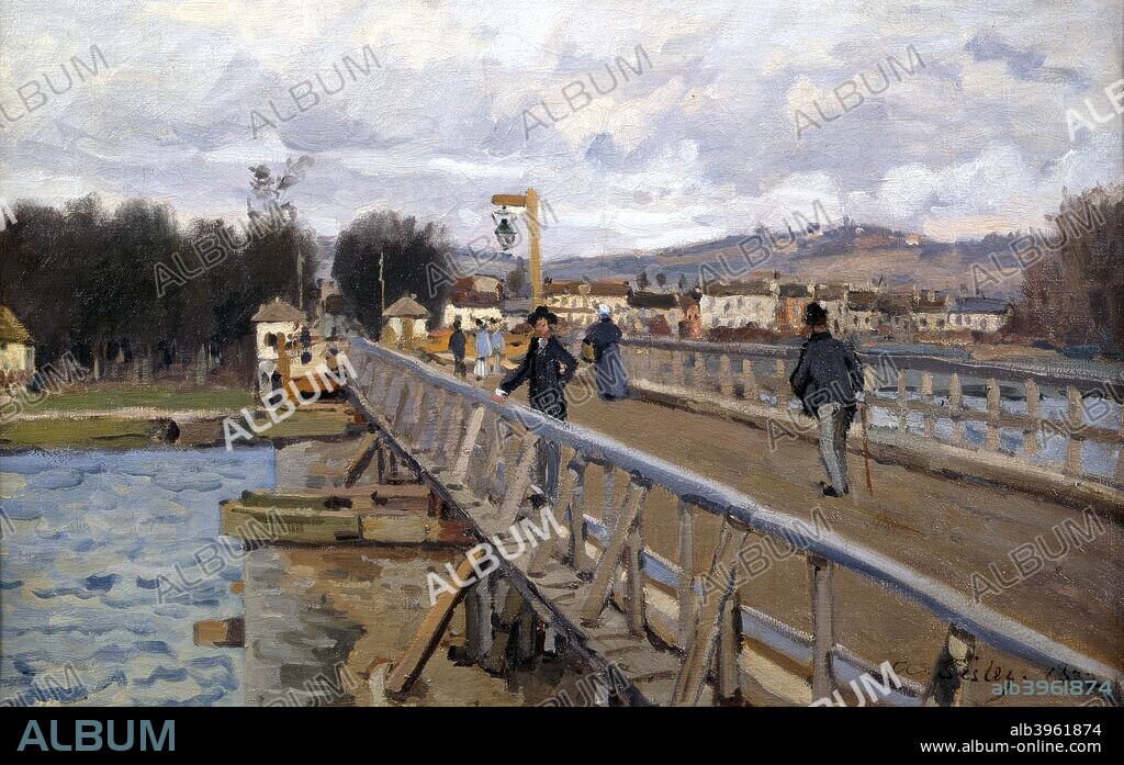 'Foot Bridge at Argenteuil', 1872. From the collection of the Musee d'Orsay, Paris, France.