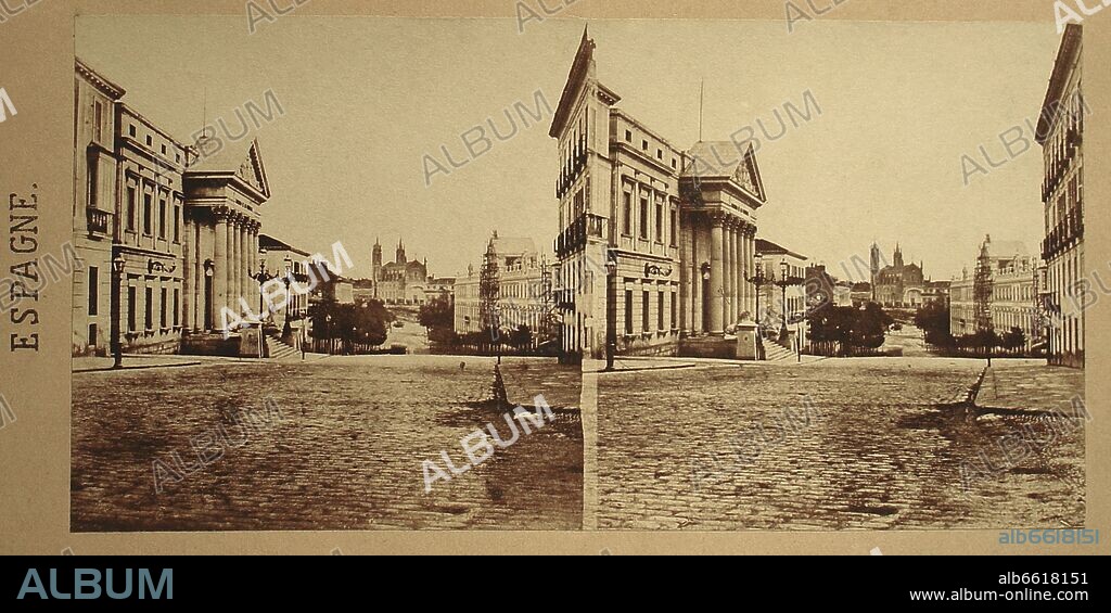 ALEXIS GAUDIN (1816-1894) FOTOGRAFO SIGLO XIX. FACHADA DEL CONGRESO EN 1858 - FOTOGRAFIA EN BLANCO Y NEGRO SIGLO XIX.