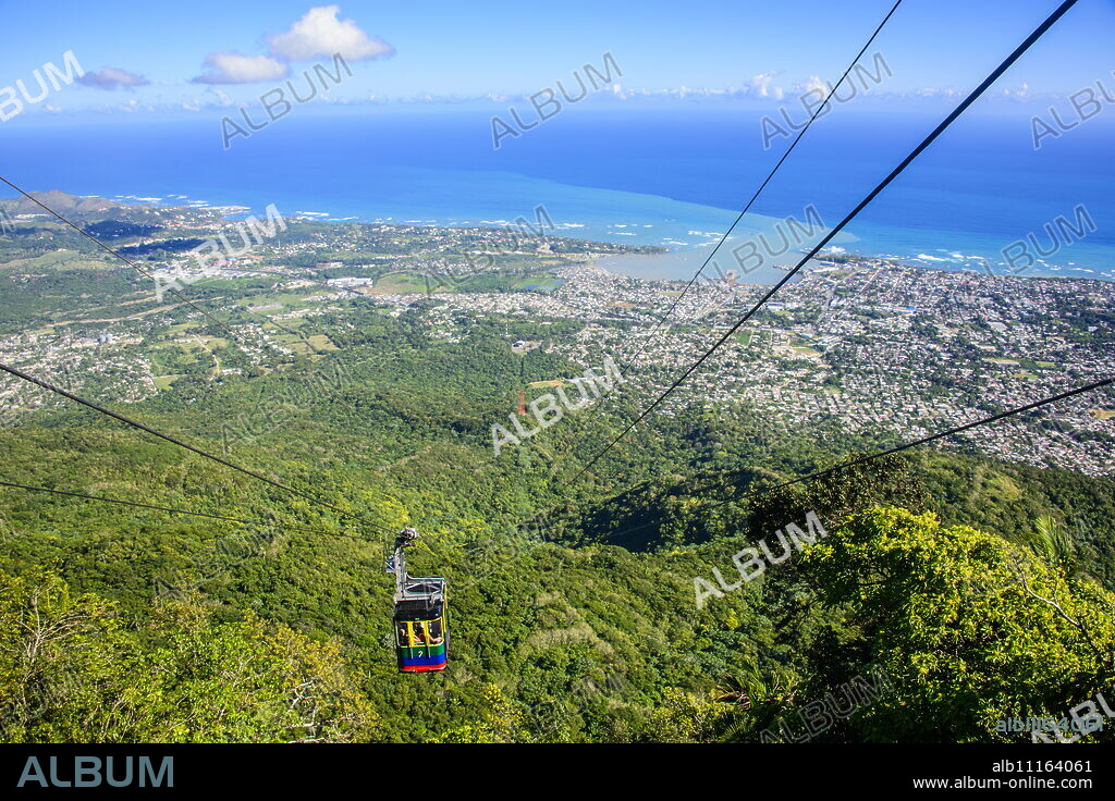 Teleforico, the only cable car in the Caribbean, Puerto Plata, Dominican Republic, West Indies, Caribbean, Central America.
