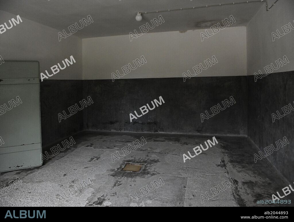 Campo de concentración nazi de Dachau. Actualmente funciona un Memorial y Museo sobre el Holocausto y la persecución política en el Tercer Reich. Cámara de gas del campo de Dachau. Cámara 1 de la muerte. Alrededores de Dachao. Norte de Múnich. Baviera. Sur de Alemania.