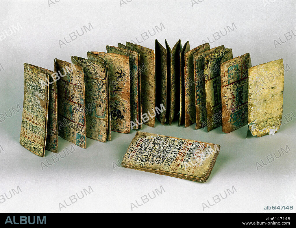 CODICE TRO-CORTESIANO O DE MADRID - CODICE MAYA -HECHO ENTRE EL S XIII Y XV.
