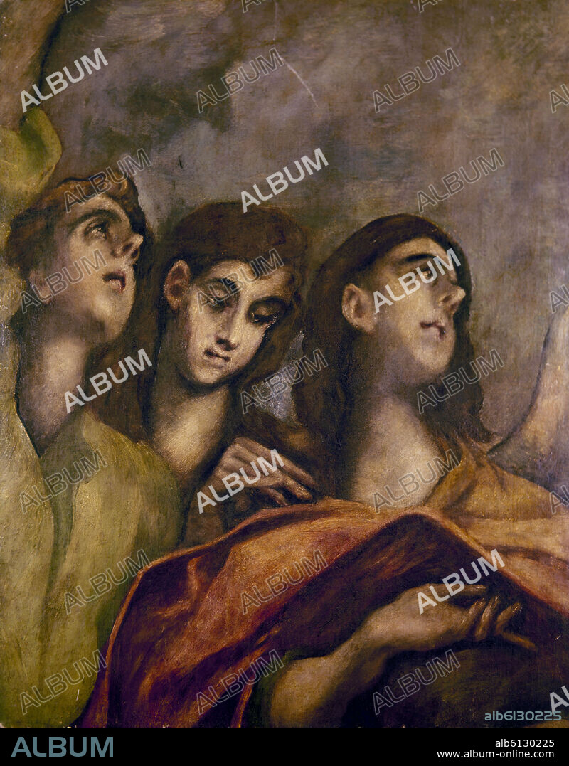 EL GRECO. 'Angels', 16th century, Oil on canvas.