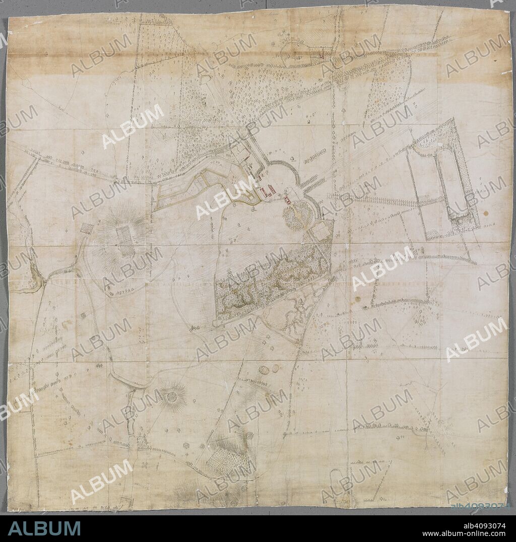 An unfinished plan of the gardens of Cumberland Lodge in Windsor Great Park. A tinted plan, unfinished, of the gardens of Cumberland Lodge, in Windsor Great Park. [Windsor] : [John Vardy], [about 1750.]. Source: Maps K.Top.7.38.2.b.(2).