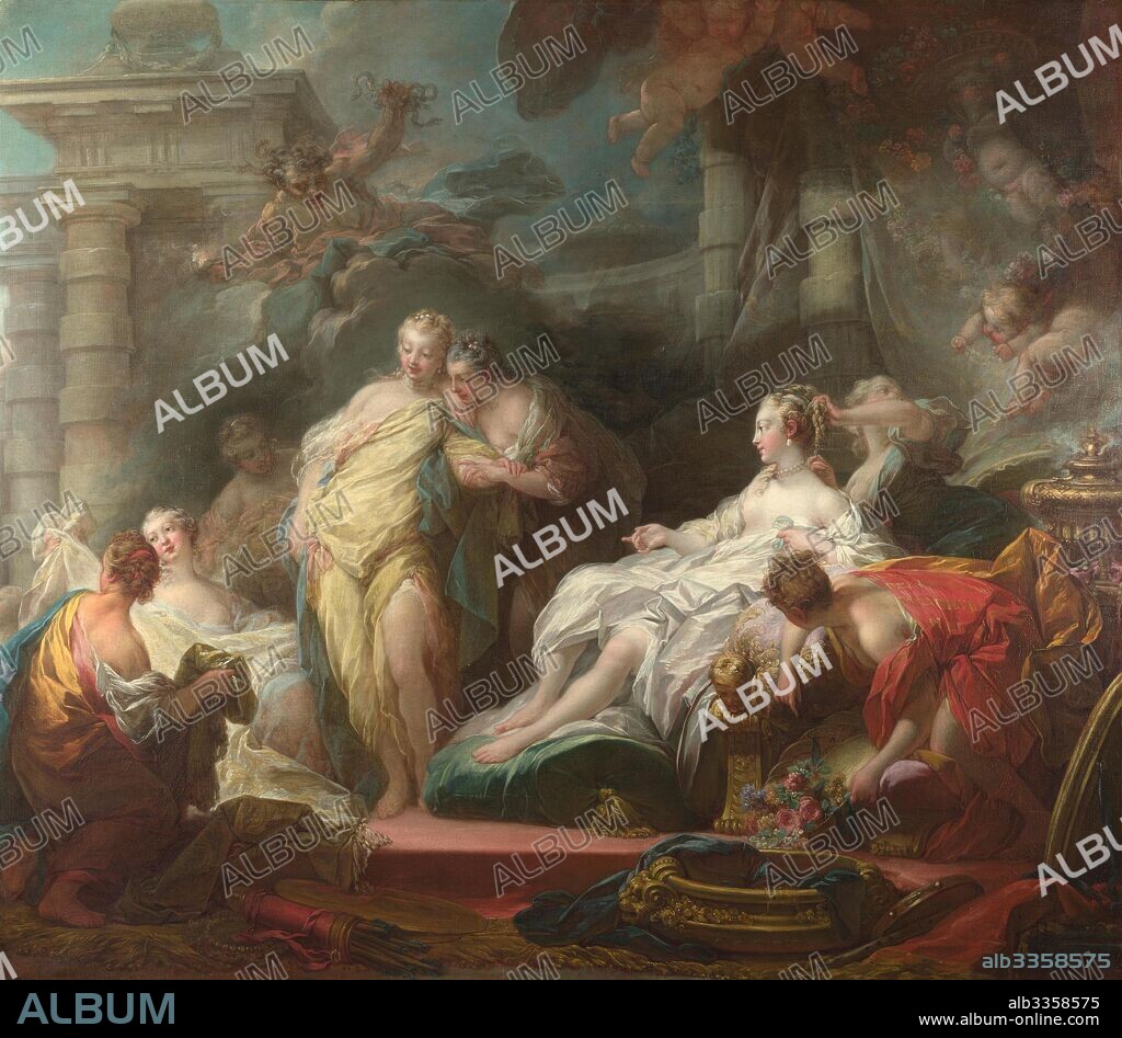 JEAN-HONORÉ FRAGONARD. Psyche showing her Sisters her Gifts from Cupid.