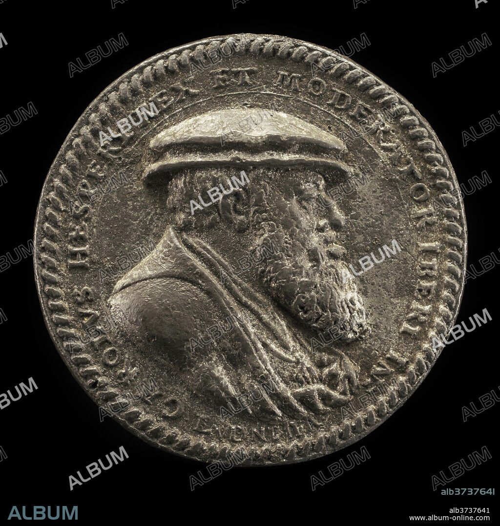 LUDWIG NEUFAHRER. Charles V, 1500-1558, King of Spain 1516-1556, Holy Roman Emperor 1519 [obverse]. Dated: 1542. Dimensions: overall (diameter): 4.13 cm (1 5/8 in.)  gross weight: 19.58 gr (0.043 lb.)  axis: 12:00. Medium: pewter//Struck?.