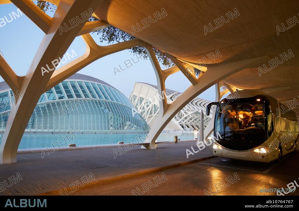 CAC. Architect Santiago Calatrava, Ciudad de las Artes y de las Ciencias. City Of Arts and Sciences. Valencia. Comunidad Valenciana. Spain.