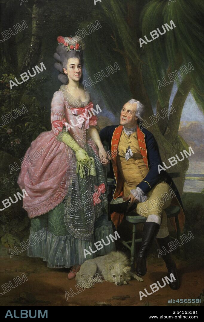 John Wilkes (1727-1797). British radical, journalist and politician. John Wilkes and his daughter Mary (1750-1802). Portrait by Johan Zoffany (1733-1810). Oil on canvas (126,4 x 100,3 cm), begun 1779, exhibed 1782. Detail. National Portrait Gallery. London, England, United Kingdom.