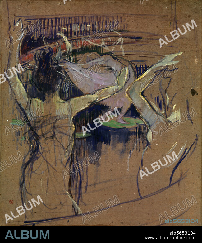 HENRI DE TOULOUSE-LAUTREC. Toulouse-Lautrec, Henri de. 1864-1901. "The Ballet Papa Chrysantheme", 1892. Pastel on cardboard, 61 × 80.6cm. Albi, Musée Toulouse-Lautrec.