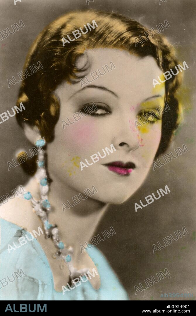 Myrna Loy (1905-1993), American actress, 20th century. Signed photograph. Loy began her career playing bit parts in movies, among them the silent version of Ben-Hur (1926). She got her big break when she was cast in The Thin Man (1934), based on American writer Dashiell Hammett's novel. Her husband-and-wife sleuthing team with William Powell proved hugely popular and led to several sequels, and to her pairing with Powell in other films. In a 1936 poll she was voted 'queen of the movies'. Loy devoted the war years to working for the Red Cross, and made a return to the screen, in more matronly guise, in The Best Years of Our Lives (1946). Her subsequent film appearances were relatively infrequent, as she devoted much of her time to working for the United Nations agency UNESCO. She was presented with an honorary career achievement Academy Award in 1991.