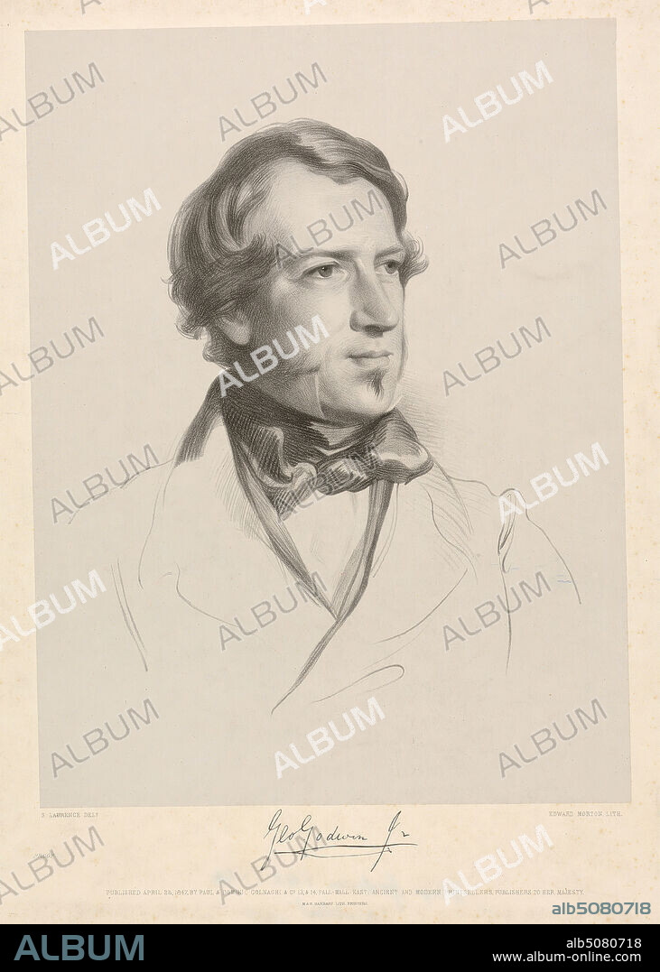 George Godwin, Edward Morton, active 18411850, after Samuel Laurence, 18121884, British, 1847, Lithograph.