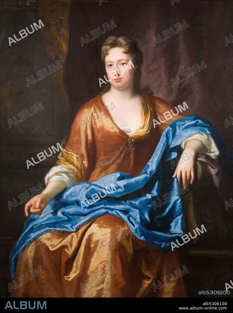 JONATHAN RICHARDSON THE ELDER. Portrait Of Elizabeth 1st Countess Of Aylesford, 1720.