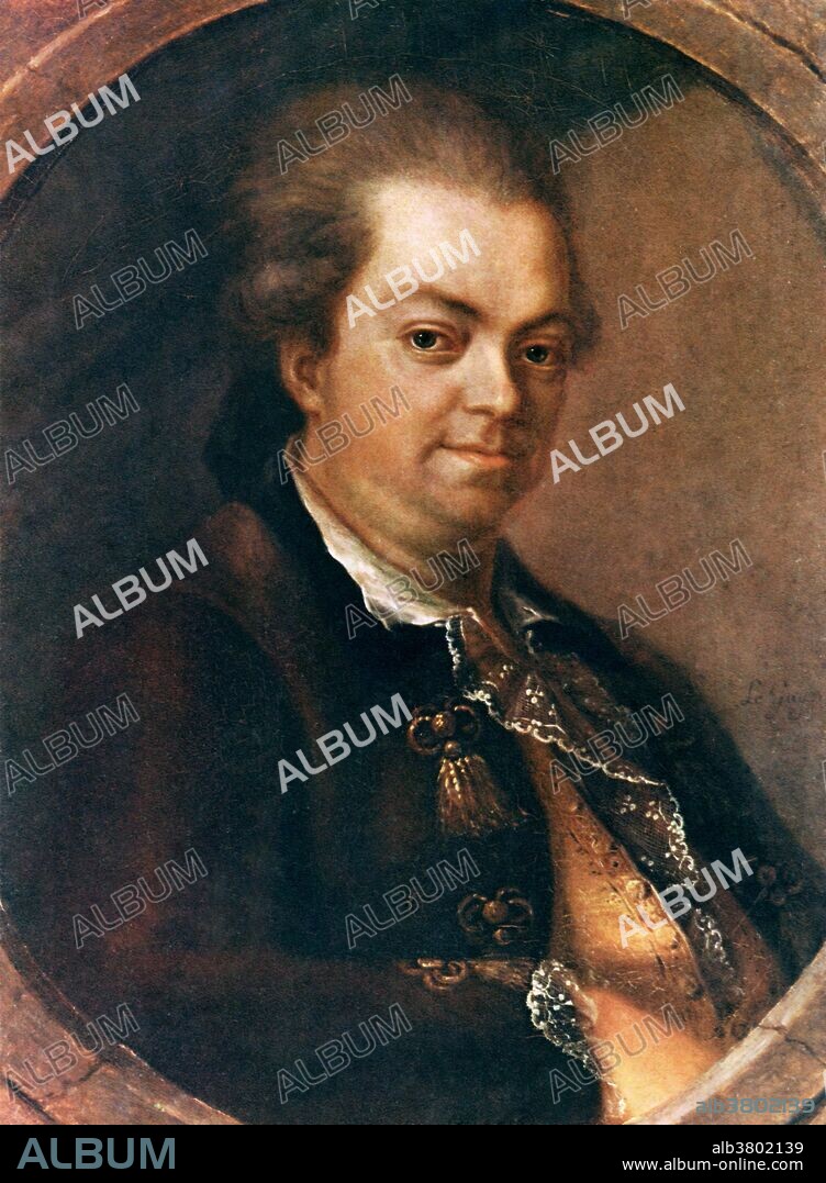 Count Alessandro di Cagliostro (1743-1795) was the alias of the occultist Giuseppe Balsamo (aka Joseph Balsamo), an Italian adventurer. The history of Cagliostro is shrouded in rumor, propaganda and mysticism. Some effort was expended to ascertain his true identity when he was arrested because of his possible participation in the Affair of the Diamond Necklace. When he was acquitted he returned to Rome, where he met two people who proved to be spies of the Inquisition. He was arrested, imprisoned and sentenced to death on the charge of being a Freemason. The Pope changed his sentence, however, to life imprisonment and he died not long after.