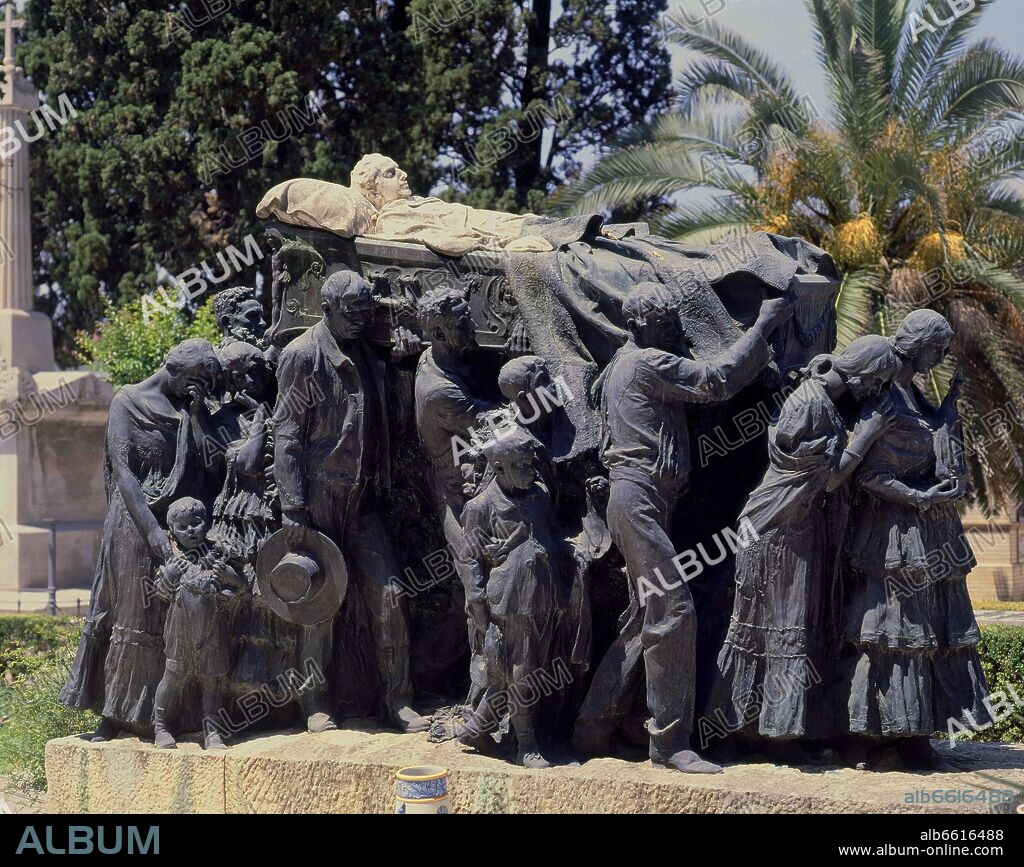 MARIANO BENLLIURE Y GIL. MAUSOLEO A JOSE GOMEZ-JOSELITO EL GALLITO-1925- ESCULTURA ESPAÑOLA.