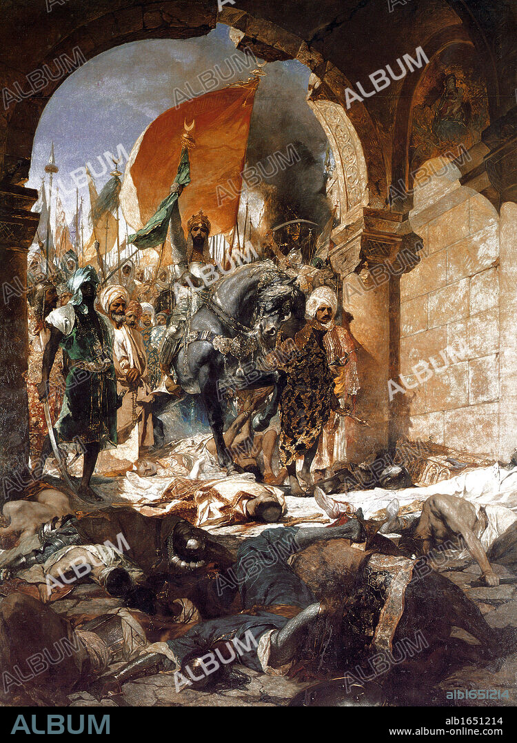 Benjamin Constant 1845-1902, French artist. 'The Entry of Mehmet II into Constantinople' 1876.